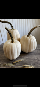 White pumpkins