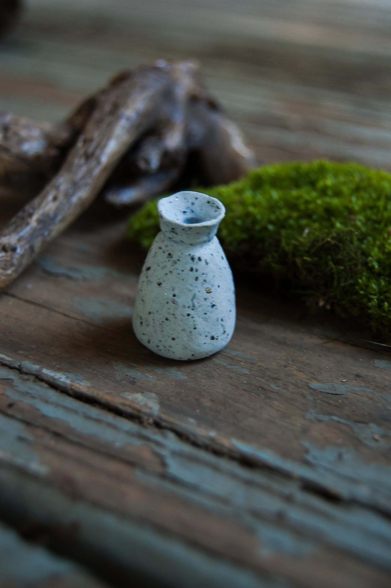 Miniature Vase With Granite Look