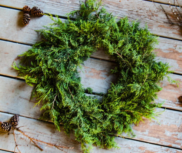 Live Cedar Wreath