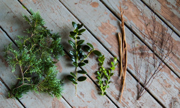 Fresh Cut  Mix Greenery With Twigs
